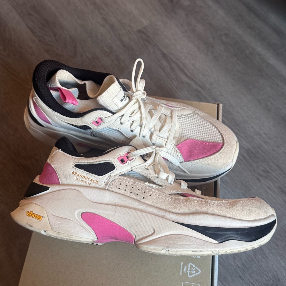 Brandblack Los Angeles Women’s Sneakers White & Pink Size 9 (EUR 40.5)